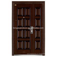 Fábrica Custom Waterproof Double Leaf Steel Security Storm Doors